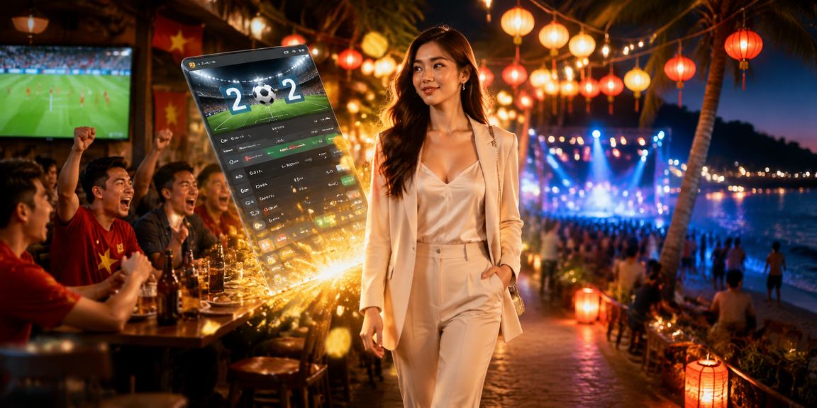 Không khí chợ đêm Phú Quốc sôi động – người dùng tham gia giải trí và cá cược trực tuyến