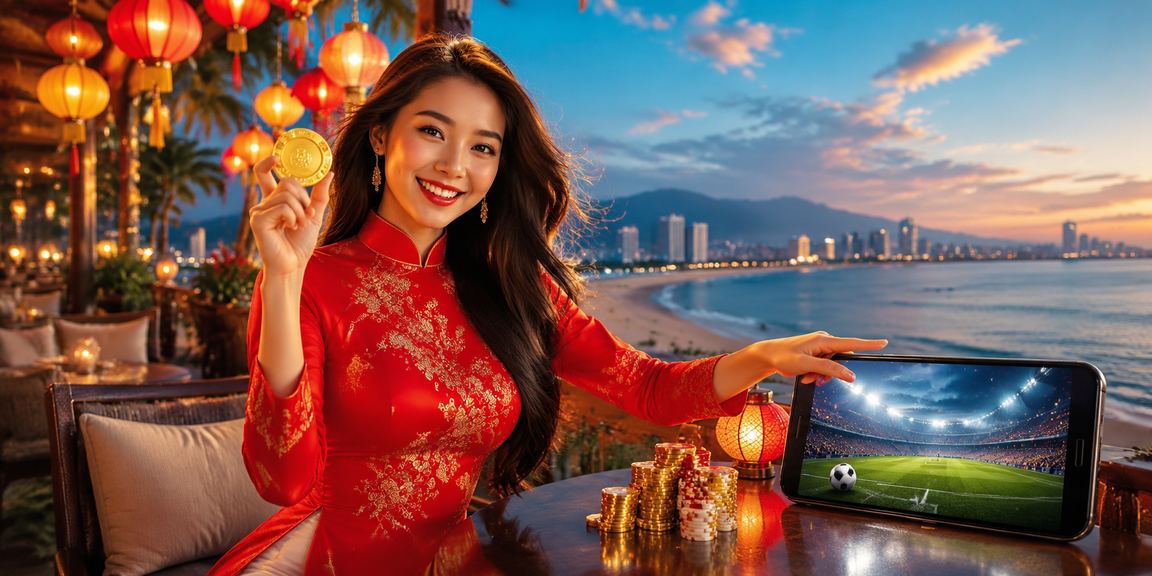 Người chơi Việt Nam kiểm tra tiền thưởng và số dư tài khoản trên màn hình casino trực tuyến